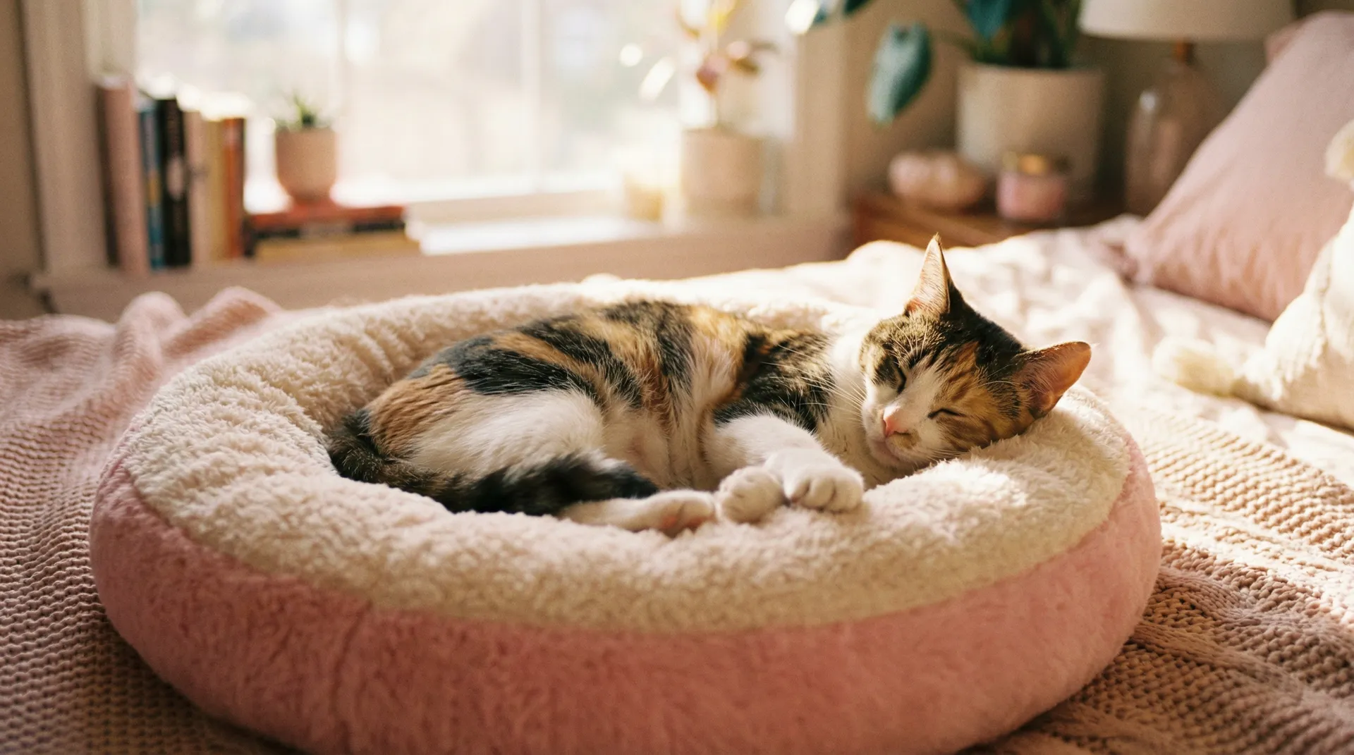 三花猫安静入睡 - 贺朝在谢俞里面塞葡萄